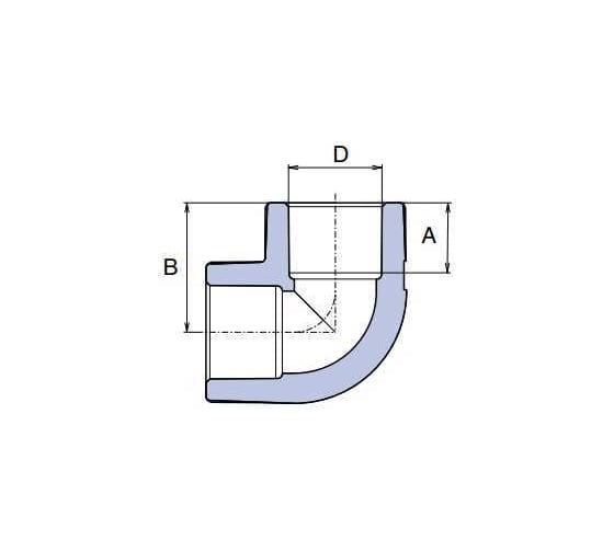 Колено WAVIN EKOPLASTIK 90 PP-R D32, EK SKO03290RCT