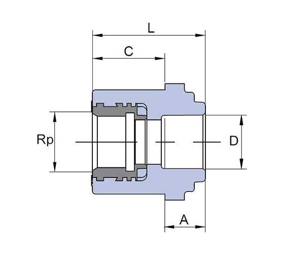 Переход WAVIN EKOPLASTIK для гипсокартона 20x1/2" SZS02020XX