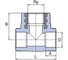 Тройник WAVIN EKOPLASTIK 32x1/2" ВР STKI03220X 2