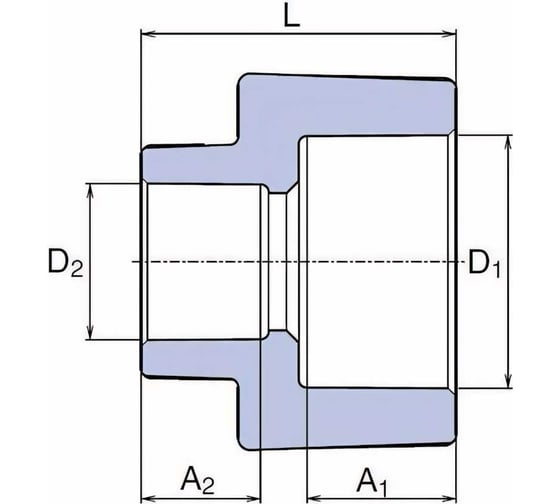 Переход WAVIN EKOPLASTIK PP-R D25/20, EK SRE02520RCT