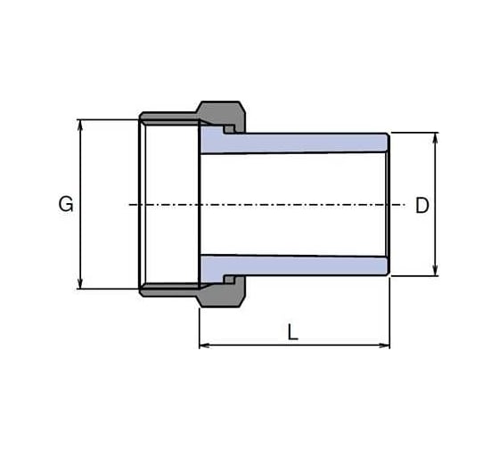 Штуцер WAVIN EKOPLASTIK пластик, 20x3/4" с НГ SHM02025XX
