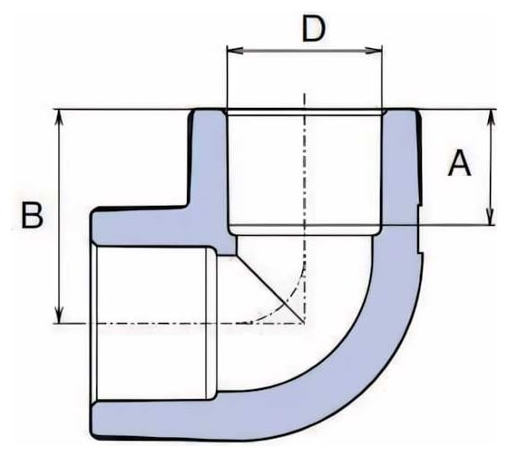 Колено WAVIN EKOPLASTIK 90 PP-R D25, EK SKO02590RCT