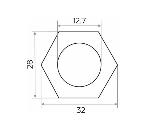 Контргайка Сантис 1/2" чугун 000760