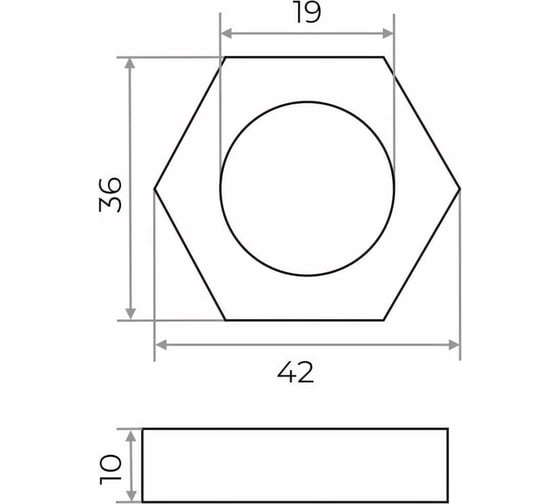 Контргайка Сантис 3/4" чугун 003761