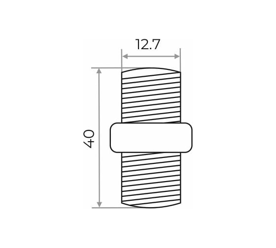 Ниппель Сантис 1/2" hp чугун 000755