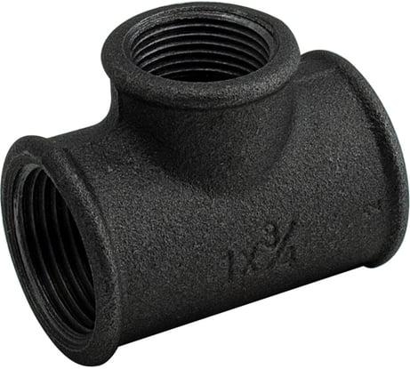 Переходной тройник Сантис 90 3/4"х1/2" вр чугун 000762