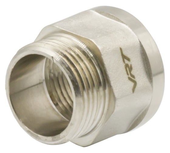Переходник VRT 3/4'' вн/нар, никель, l20 мм 550965