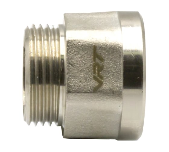 Переходник VRT 3/4'' вн/нар, никель, l20 мм 550965