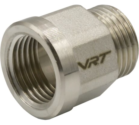 Переходник VRT 1/2'' вн/нар, никель, l20 мм 550962