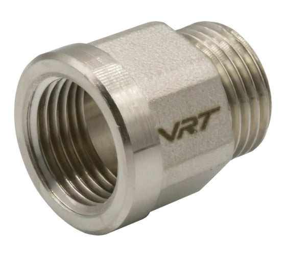 Переходник VRT 1/2'' вн/нар, никель, l20 мм 550962 1