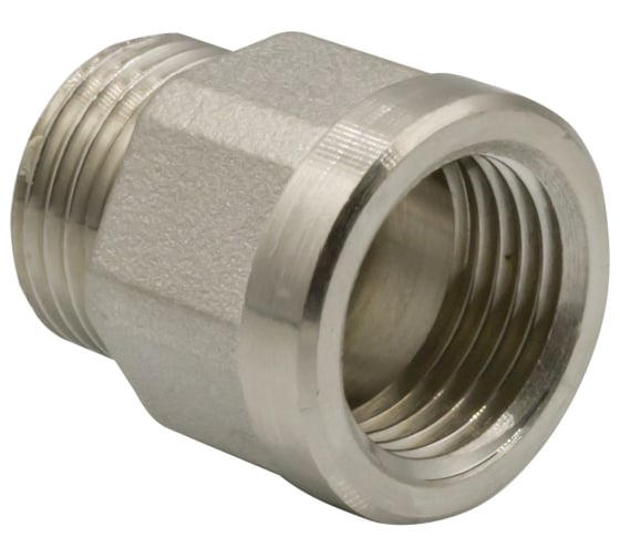 Переходник VRT 1/2'' вн/нар, никель, l20 мм 550962