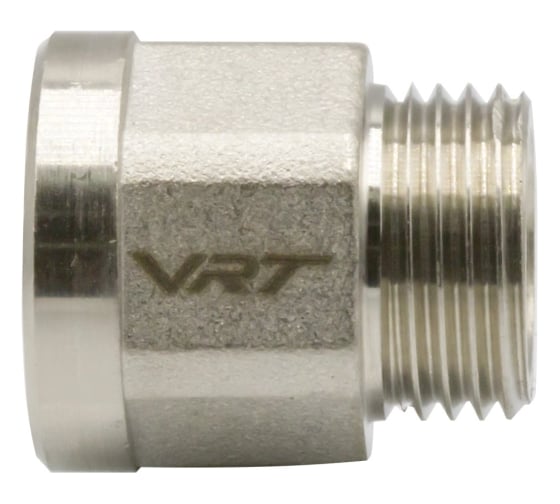 Переходник VRT 1/2'' вн/нар, никель, l20 мм 550962