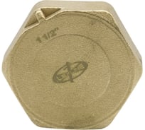 Заглушка LEXLINE 1 1/2'' вн, латунь, с контрольным отверстием, 40 551744