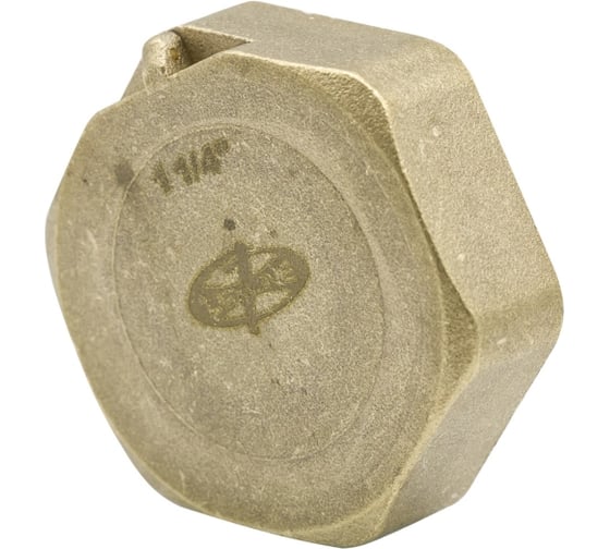 Заглушка LEXLINE 1 1/4'' вн, латунь, с контрольным отверстием, 32 551742
