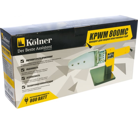 Сварочный аппарат для пластиковых труб Kolner KPWM 800 МC 8031900044