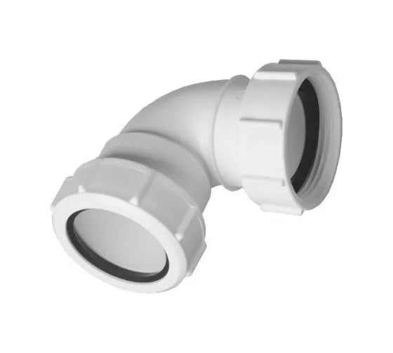 Отвод McAlpine на 90 градусов, компрессионная, 1 1/4 вн х Ду=32 мм., белый 32FS-WH 1