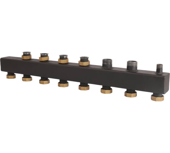 Стальной распределительный коллектор ROMMER RDG-0017-004046 4(6) отопительных контура, 1 1/2 RG008T2Q29QJD0 1