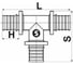 Тройник SINIKON латунь, 25(3.5)х25(3.5)х25(3.5) FA250617 2