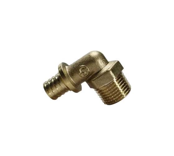 Угольник SINIKON с переходом на НР, латунь, 20(2.8)х3/4" FA201004