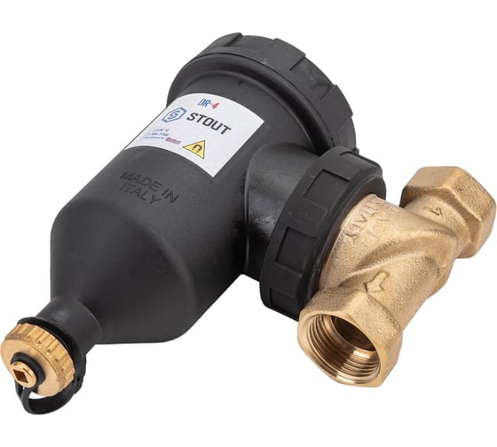 Шламоотделитель с магнитом и циклонным фильтром STOUT Sfw-0073-000025 1" вн RG0091HNTRM2AT