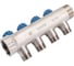 Коллектор с вентилем Valtec 4 выхода х 1х 1/2 НР, никель VTc.560.N.0604 38489 4