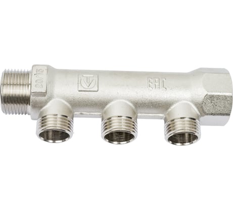 Коллектор Valtec 3 выхода х 3/4х 1/2 НР 2/50 VTc.500.N.0503 83564