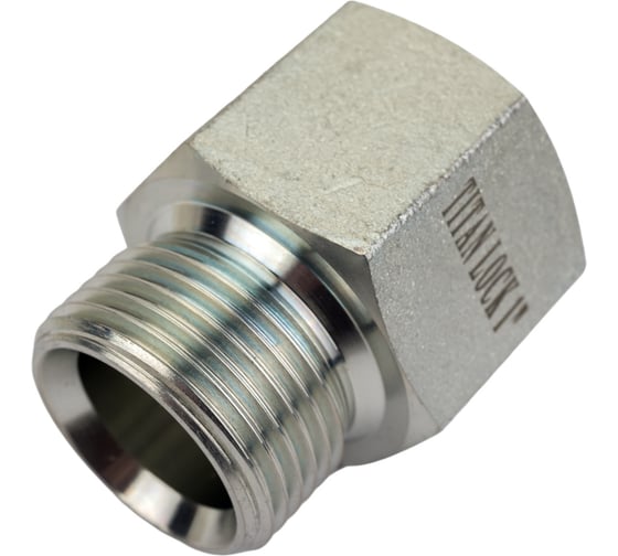 Переходной ниппель TITAN LOCK сталь, 1", НР BSP/ВР NPT, TL1RMBS-FNP