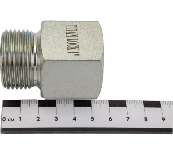 Переходной ниппель TITAN LOCK сталь, 1", НР BSP/ВР NPT, TL1RMBS-FNP