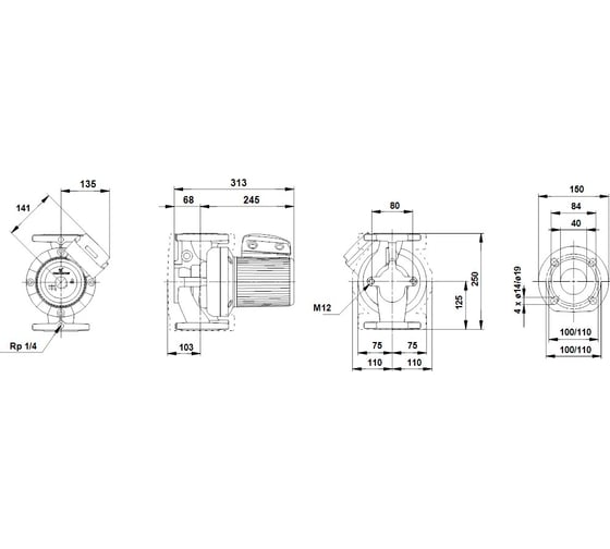 Циркуляционный насос Grundfos UPS 40-120 F 96401942