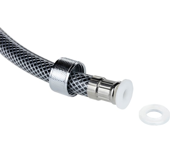 Шланг для душа ELKA 1/2"-1/2", 150 см, пвх, сетка черно-серый ТД.030463