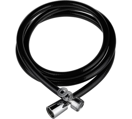 Шланг для душа ELKA 1/2"-1/2", 200 см, пвх, черный глянцевый ТД.030461