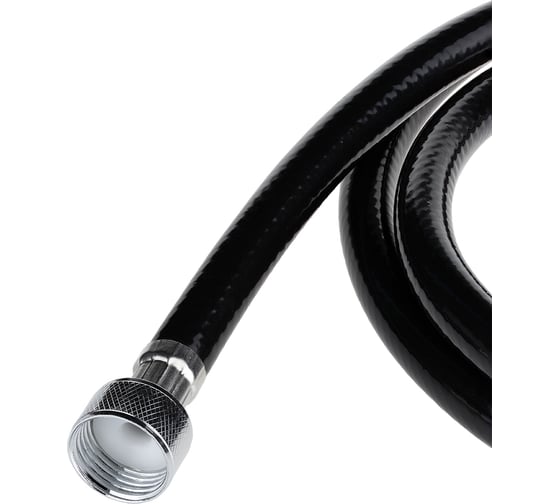 Шланг для душа ELKA 1/2"-1/2", 200 см, пвх, черный глянцевый ТД.030461