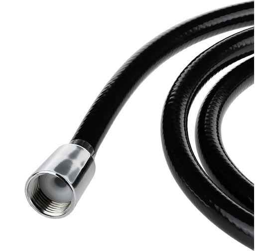 Шланг для душа ELKA 1/2"-1/2", 200 см, пвх, черный глянцевый ТД.030461