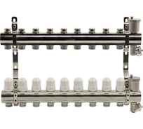 Коллекторный блок с термостатическими вставками и запорными клапанами KROMWELL 1x3/4x9 EU.ST6079950 1x34x9_k