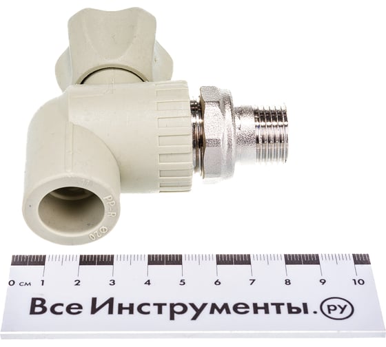 Угловой кран для радиаторов, сварка-Н 20x1/2 с разъёмным соединением FV-Plast A315020000