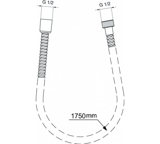Шланг для душа Ideal Standard Bg175aa ultraflex пластиковый 1750 мм 00000106281