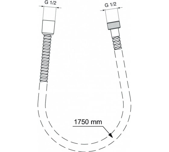 Шланг для душа Ideal Standard Bf175aa metalflex металлический 1750 мм 00000106279