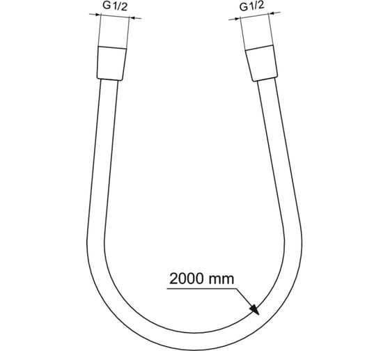 Шланг для душа Ideal Standard Be200aa idealflex 2000 мм 00000106277