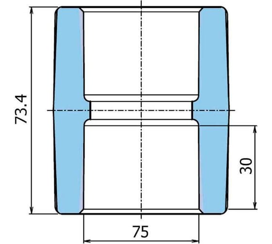 Муфта WAVIN EKOPLASTIK 75 SNA075RCTX