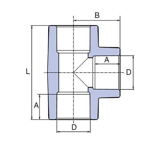 Тройник WAVIN EKOPLASTIK 75 STK075RCTX