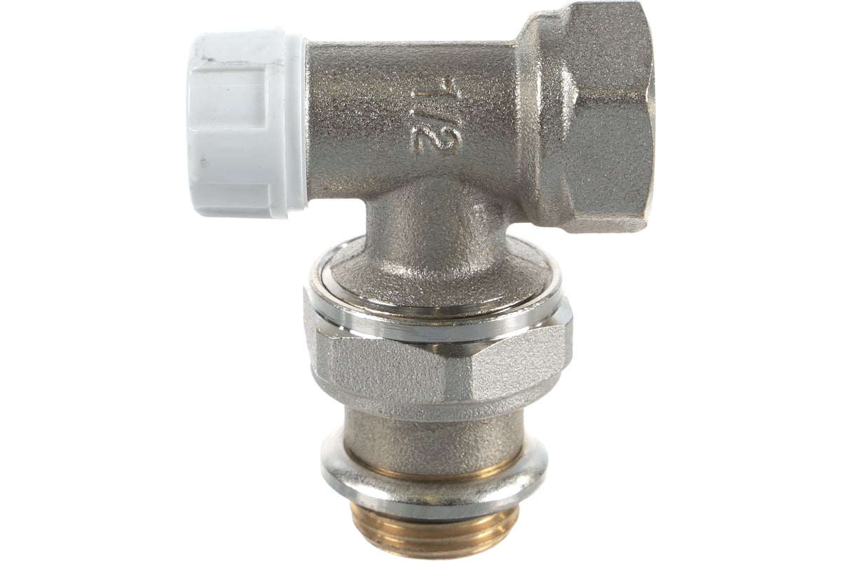 Обратный угловой вентиль быстрого монтажа ВН 1/2 никелированный с ...