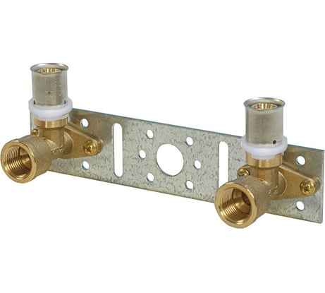 Двойная водорозетка на планке пресс-В 16x1/2 Uni-Fitt 712G6200