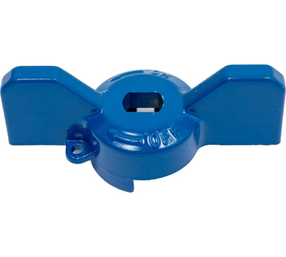 Ручка-бабочка для крана, размер 1", синяя Uni-Fitt 129T4100