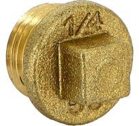 Заглушка с квадратом Н 1/4 латунная Uni-Fitt 608G0000