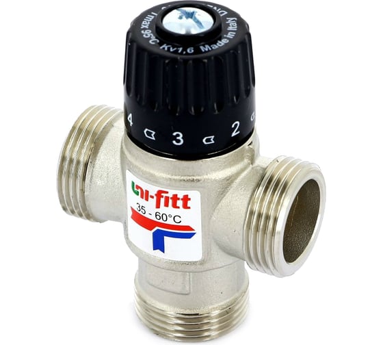 Термосмесительный клапан Н 1, 35-60С, смешение боковое Uni-Fitt 351N3140