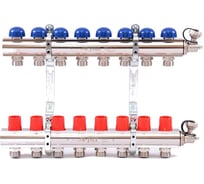 Коллекторная группа 1х3/4, 8 выходов, с регулировочными и термостатическими вентилями Uni-Fitt 441E4308