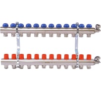 Коллекторная группа 1х3/4, 12 выходов, с регулировочными и термостатическими вентилями Uni-Fitt 441E4312