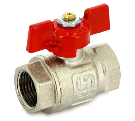 Полнопроходной кран ВВ 1-1/4, бабочка Uni-Fitt 110T5000