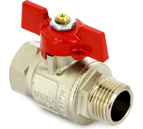 Полнопроходной кран НВ 1/2, бабочка Uni-Fitt 111T2000