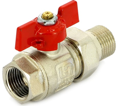 Полнопроходной кран НВ 1-1/4 с разъемным соединением, бабочка Uni-Fitt 113T5000